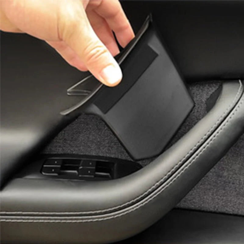Front Door Storage Box for Tesla Model X (2022–On) | Custom-Fit TPE Organizer for Enhanced In-Door Storage