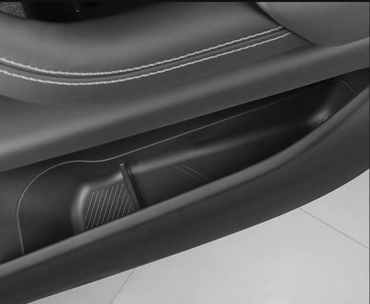 Front Door Storage Box for Tesla Model X (2022–On) | Custom-Fit TPE Organizer for Enhanced In-Door Storage