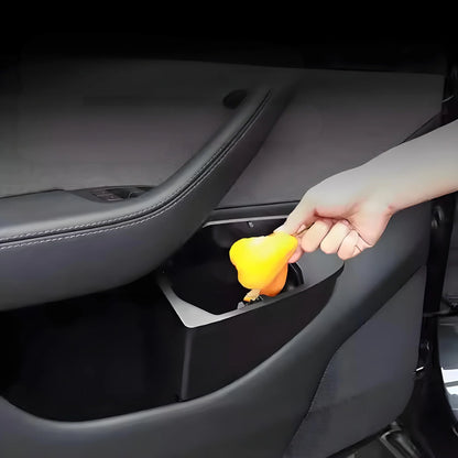 Front Door Trash Can Organizer for Tesla Model Y Juniper (2025+) – Custom-Fit Waste Bin (2PCS)