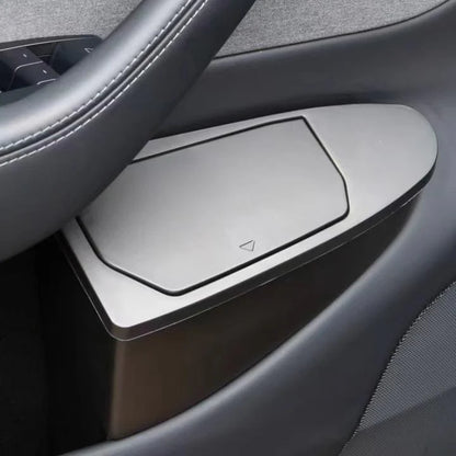 Front Door Trash Can Organizer for Tesla Model Y Juniper (2025+) – Custom-Fit Waste Bin (2PCS)