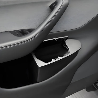 Front Door Trash Can Organizer for Tesla Model Y Juniper (2025+) – Custom-Fit Waste Bin (2PCS)