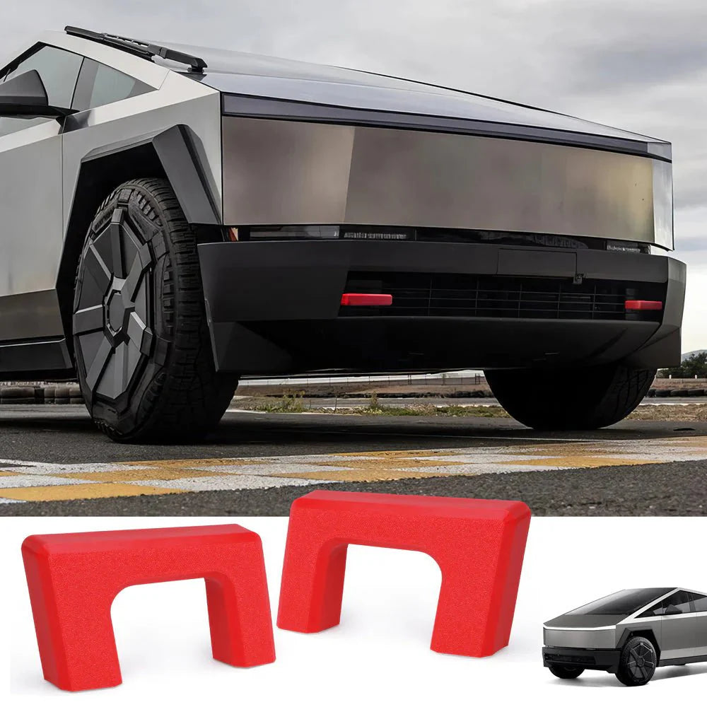 Front Tow Hook Covers for Tesla Cybertruck 2024-On (2PCS) | Custom-Fit TPU Protective Caps | Impact-Resistant | Easy Snap-On Installation