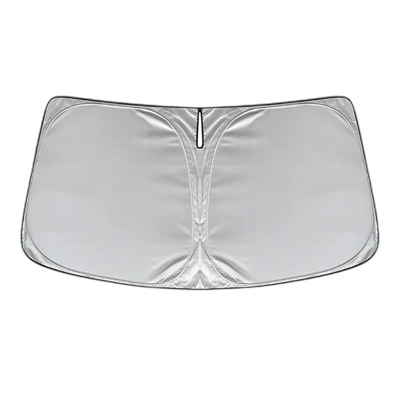 Front Windshield Sunshade for Tesla Cybertruck | Custom Fit UV & Heat Insulation Shade