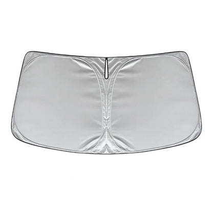 Front Windshield Sunshade for Tesla Cybertruck | Custom Fit UV & Heat Insulation Shade