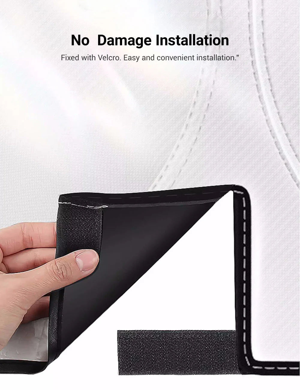 Front Windshield Sunshade for Tesla Cybertruck | Custom Fit UV & Heat Insulation Shade