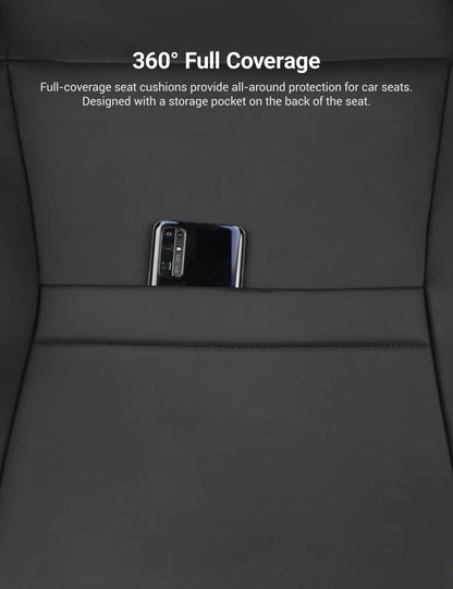 Full Nappa Leather Seat Covers for Tesla Cybertruck (10-Piece Set) | 360° Protection | Custom Fit | 2024–Present