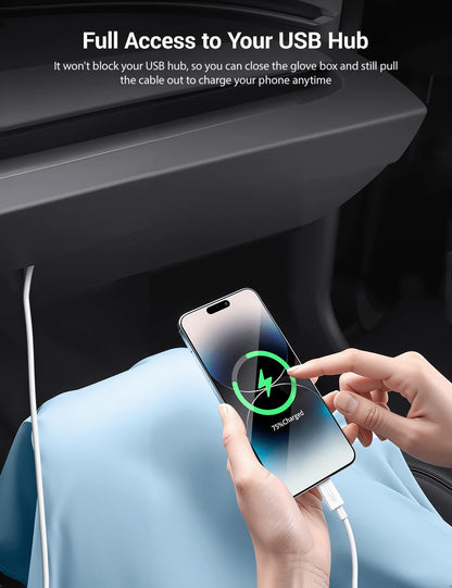 Premium Glove Box Organizer for Tesla Model 3 Highland (2024+) & Model Y Juniper (2025+) – Custom-Fit Drawer-Style TPE Storage Box