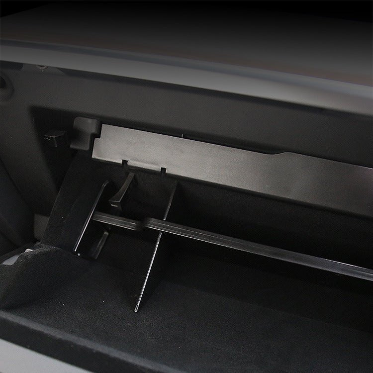 Glove Box Organizer for Tesla Model 3 & Model Y | Customizable ABS Insert with Smooth Edges and Multi-Compartment Storage