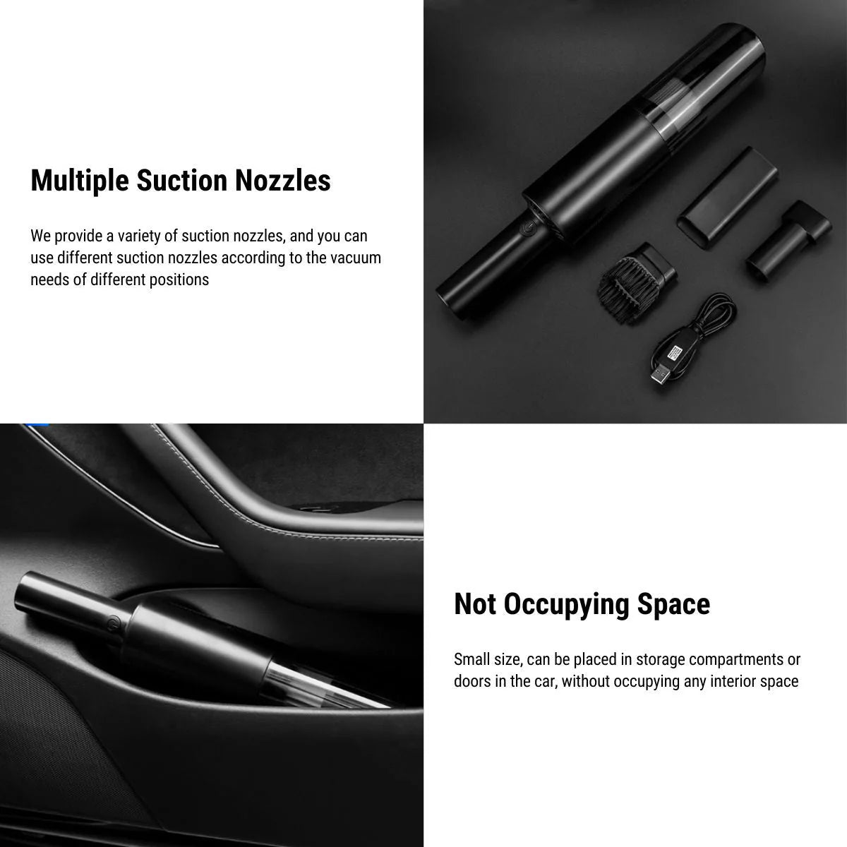 Cordless Handheld Car Vacuum Cleaner 120W | Dual Suction & Blowing | Portable HEPA Vacuum for Tesla Model 3 Model Y Model S Model X & Cybertruck