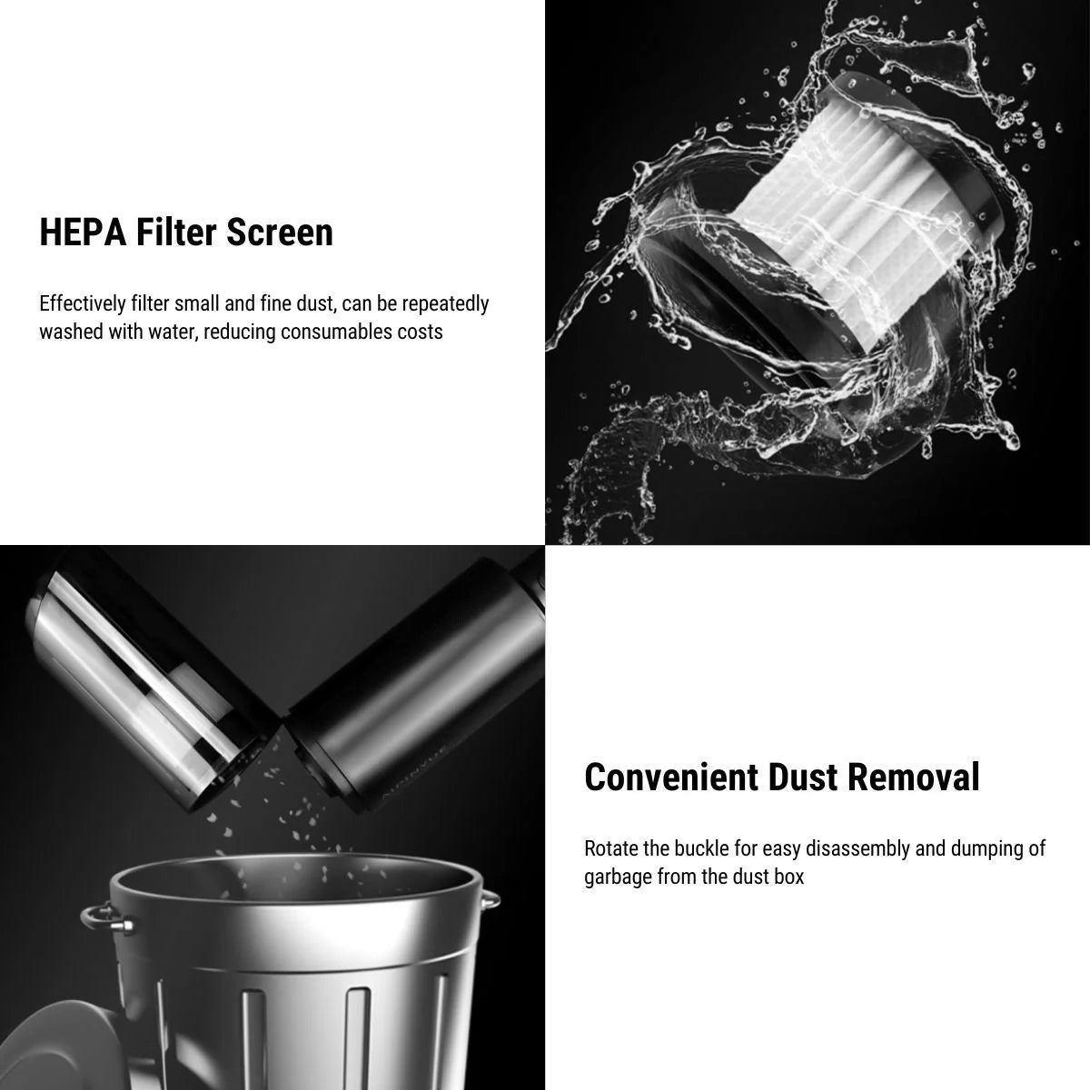 Cordless Handheld Car Vacuum Cleaner 120W | Dual Suction & Blowing | Portable HEPA Vacuum for Tesla Model 3 Model Y Model S Model X & Cybertruck