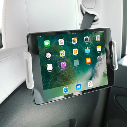 Tesla Model 3/Y Headrest Tablet & Phone Mount – 360° Adjustable Rear Seat Holder | Tesery