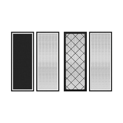 HEPA Upper & Lower Air Filters for Tesla Model Y (4PCS) | 5-Layer Activated Carbon Cabin Air Filter Replacement