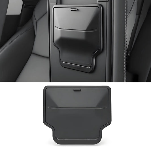 Hidden Armrest Storage Box for Tesla Model Y Juniper & Model 3 Highland – Concealed ABS Organizer with Magnetic Closure