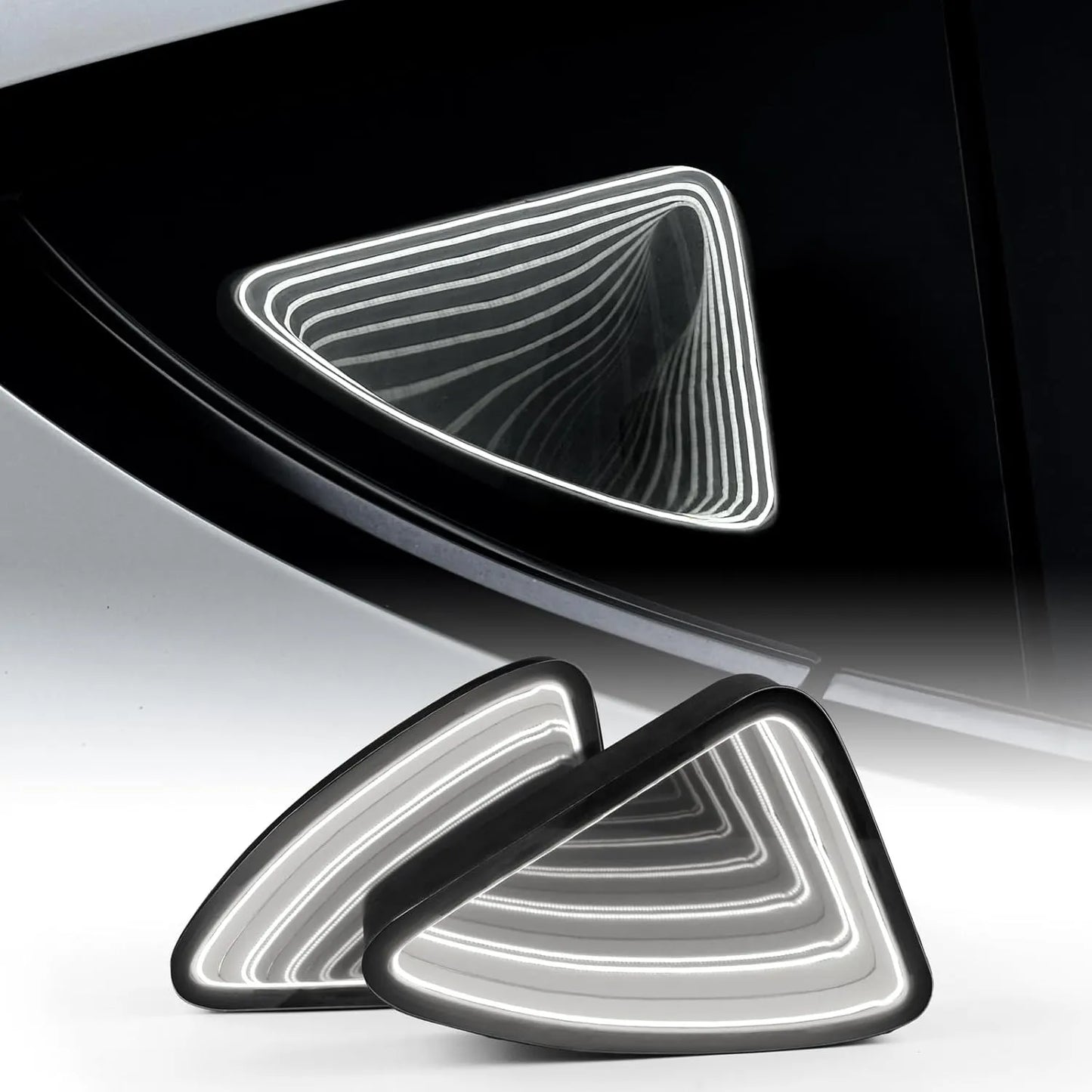 Triangle Window Ambient Light for Tesla Model Y & New Model 3 (Highland) – Plug & Play Interior LED Lighting Upgrade