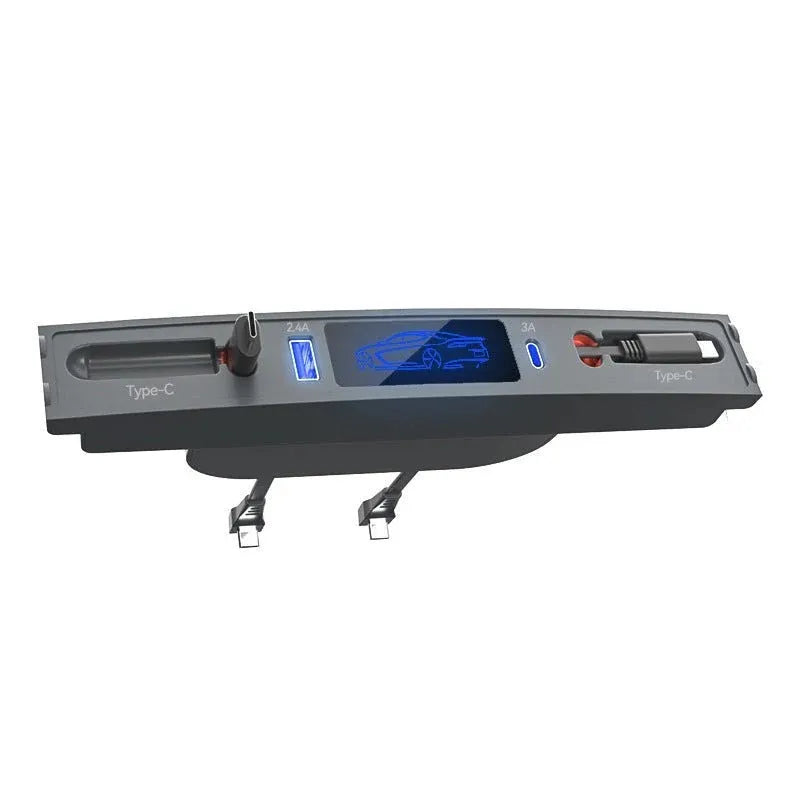 Center Console USB Hub Docking Station with Smart Touch Sensor for Tesla Model 3 & Model Y (2021–2023)