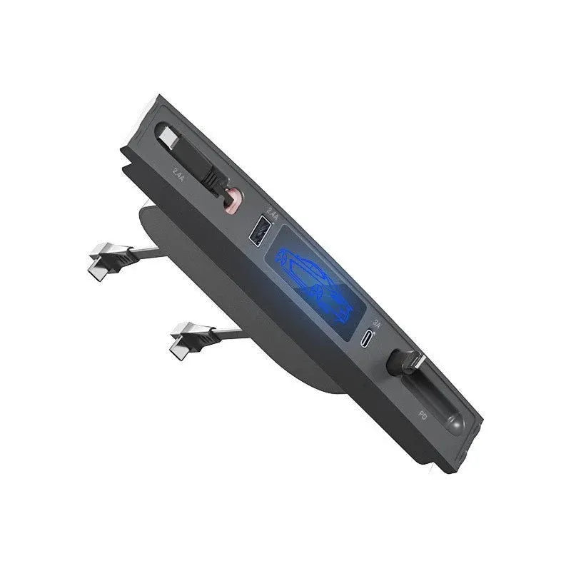 Center Console USB Hub Docking Station with Smart Touch Sensor for Tesla Model 3 & Model Y (2021–2023)