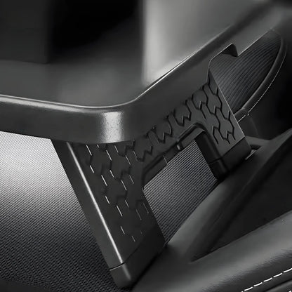 Folding Center Console Table for Tesla Model Y Juniper & Model 3 Highland – ABS Portable Food & Work Tray, Space-Saving Design