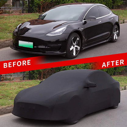 Teslula Indoor Car Cover for Tesla Model 3 / Model Y / Model S / Model X – Breathable All-Weather Dust & Scratch Protection
