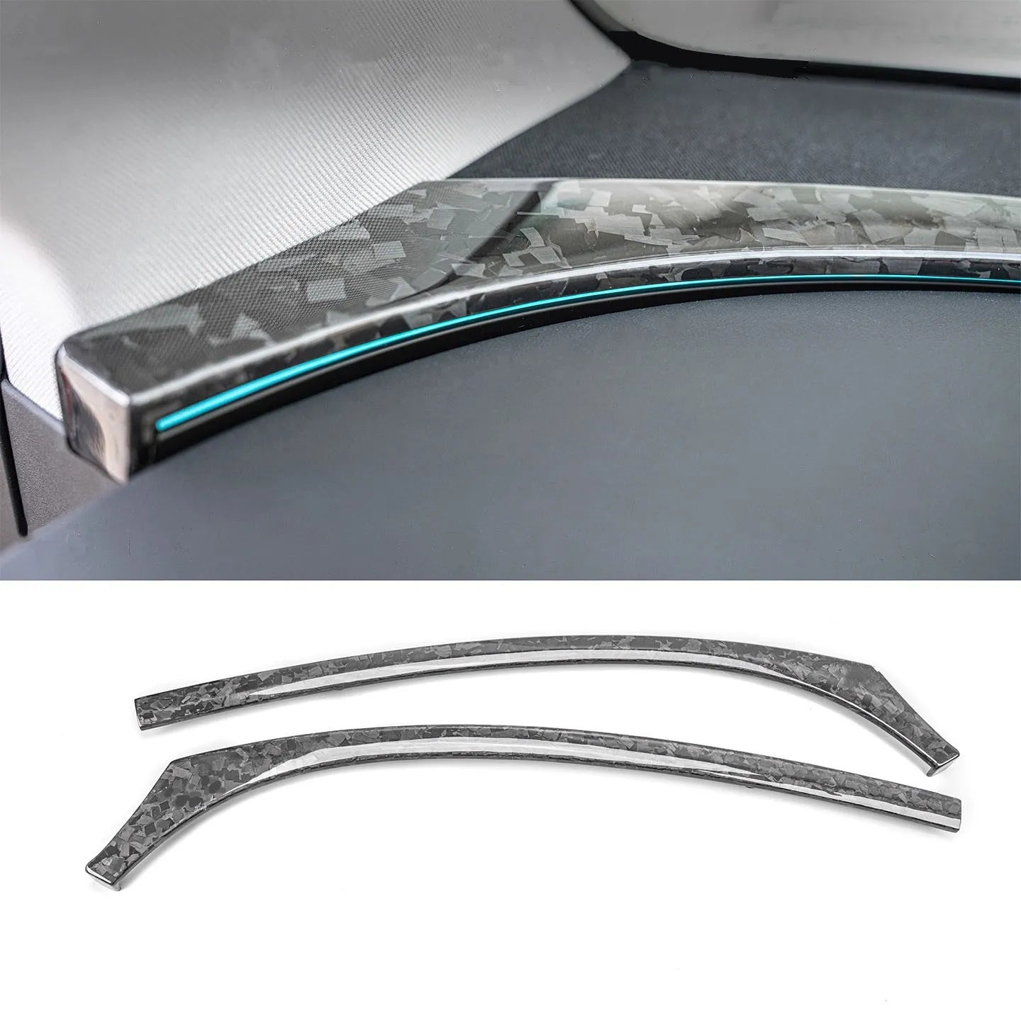 Dry Carbon Fiber Dashboard Cover for Tesla Model Y Juniper (2025+) – OEM-Fit Carbon Interior Trim Upgrade