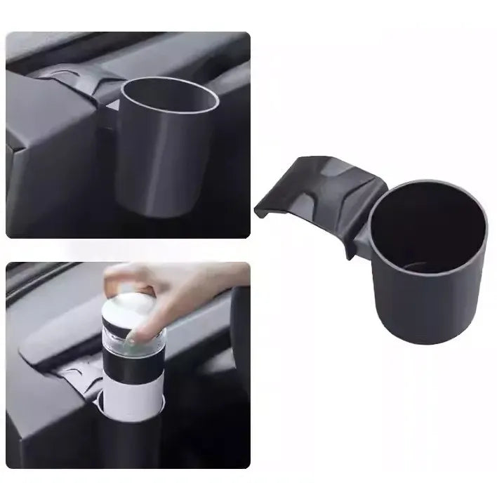 Door Cup Holder for Tesla Model 3 & Model Y (2017–2025) – Metal-Reinforced Door Storage Insert, No-Drill Installation