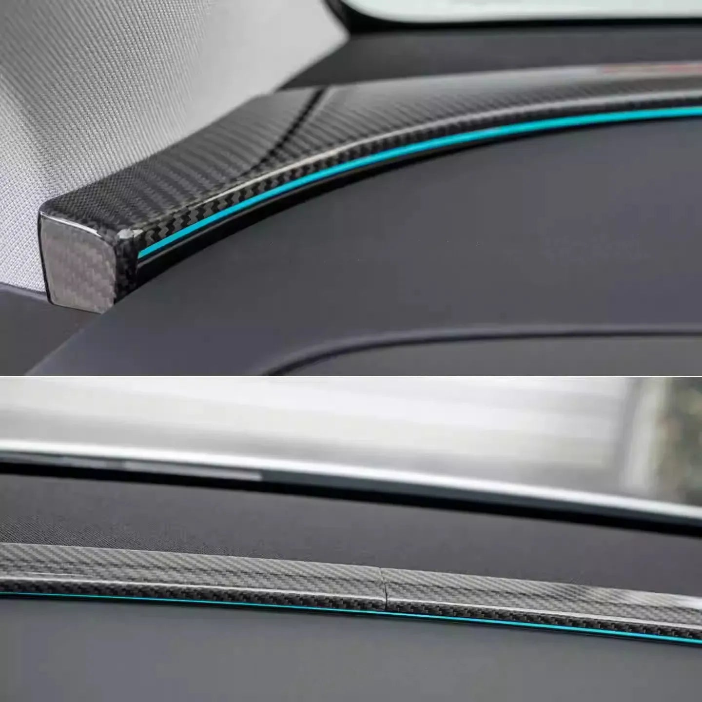 Dry Carbon Fiber Dashboard Cover for Tesla Model Y Juniper (2025+) – OEM-Fit Carbon Interior Trim Upgrade