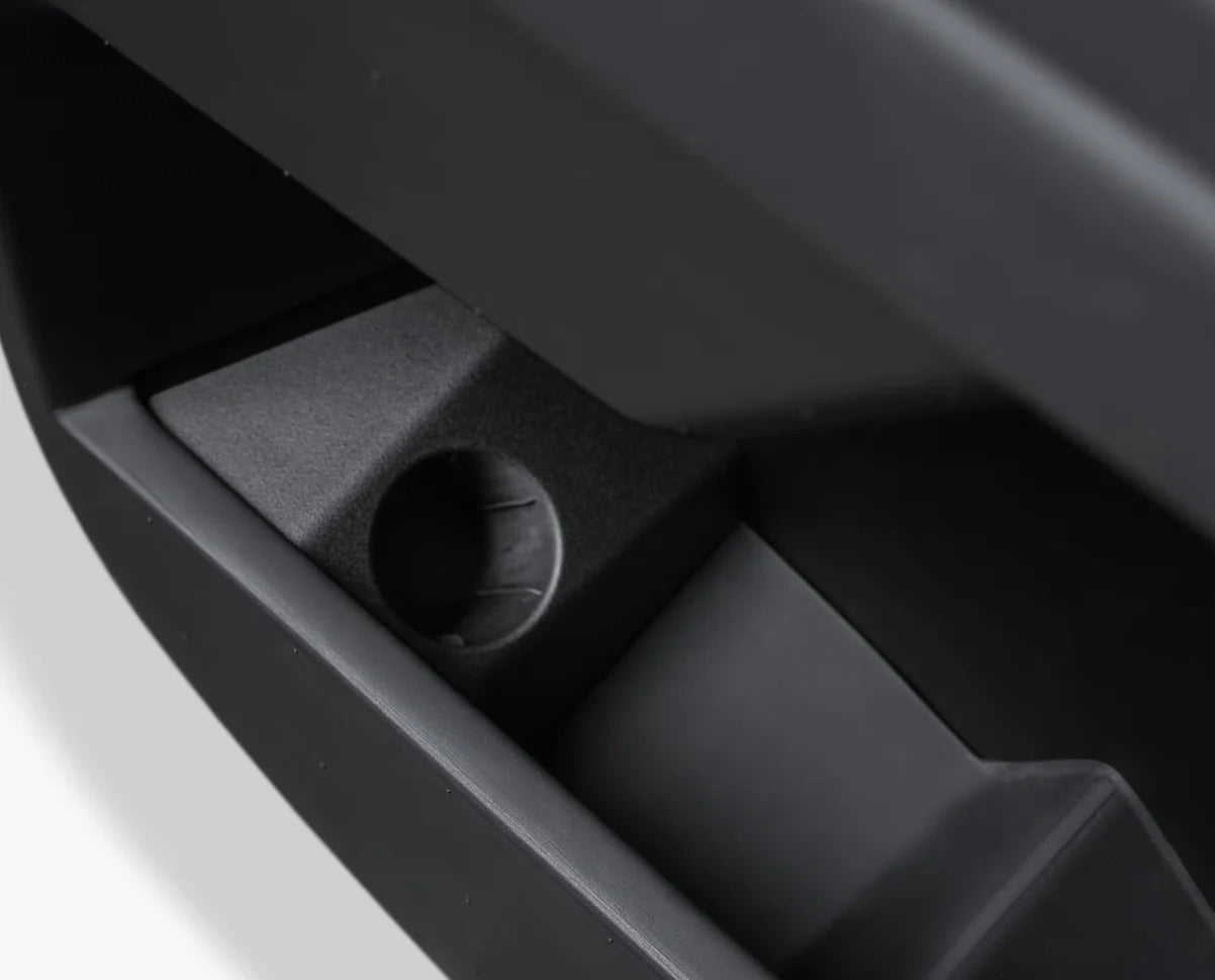 J1772 Adapter Door Dock for Tesla Cybertruck (2024–On) | Custom-Fit Charging Adapter Holder | Waterproof TPE | Rattle-Free Storage