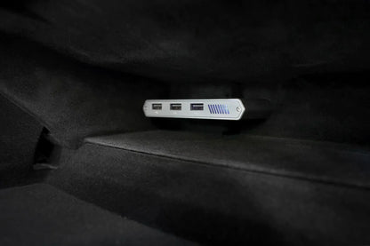 Jowua 1TB SSD with 3-Port USB Hub for Tesla Glovebox – NVMe 10Gbps Storage for Sentry Mode & Dashcam | Model S, X, 3 Highland, Y Juniper & Cybertruck