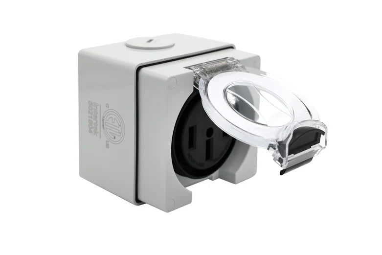 Jowua NEMA 14-50 Weatherproof Power Outlet Box – 240V 50A EV Charging Outlet Enclosure, IP66 Rated, 12,000W Max, ETL Listed