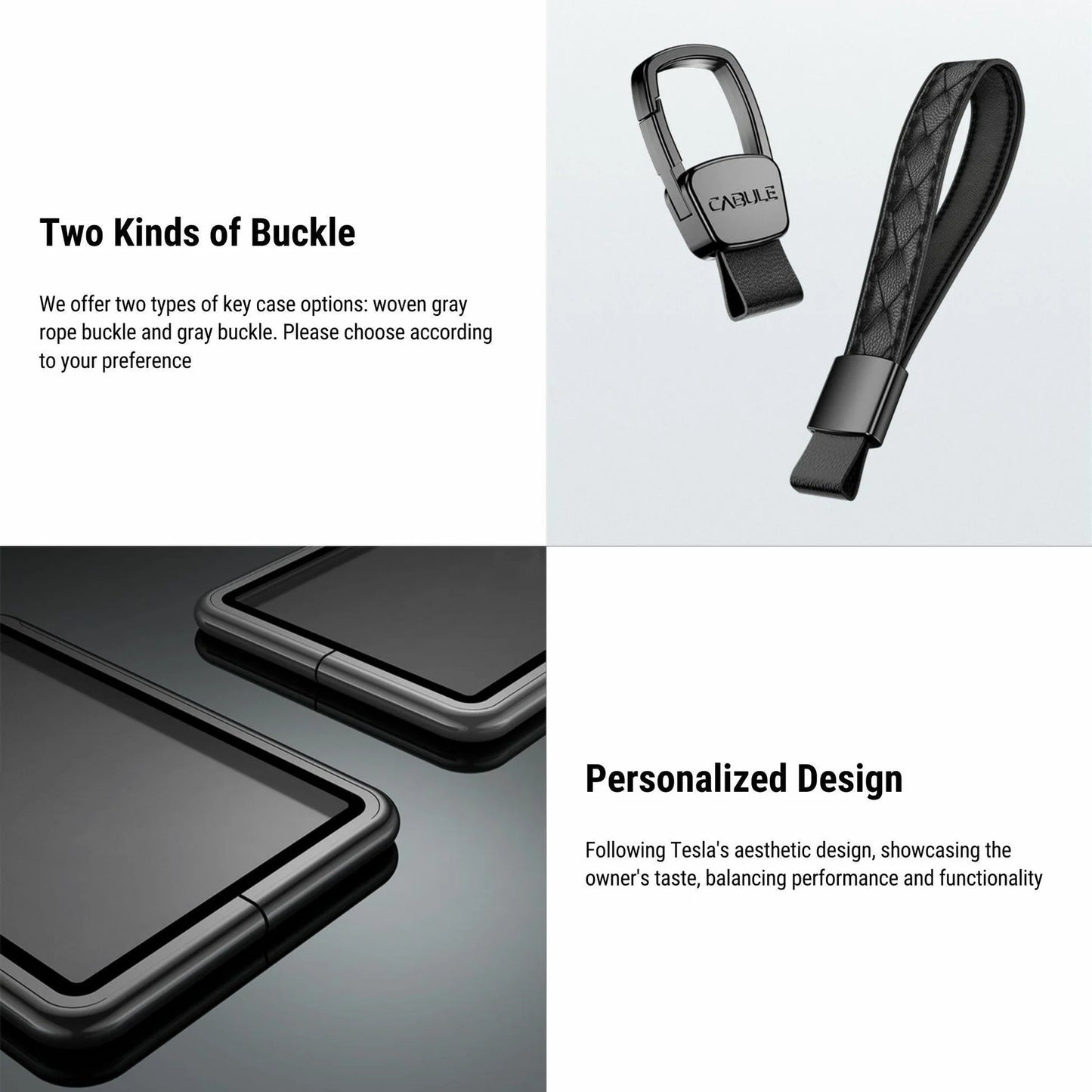 Premium Key Card Holder for Tesla Model 3 & Model Y | Aviation Aluminum, Anti-Slip, Full Protection