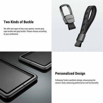 Premium Key Card Holder for Tesla Model 3 & Model Y | Aviation Aluminum, Anti-Slip, Full Protection