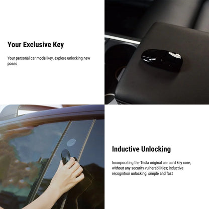 Tesla Key Card Modification Key Fob for Model 3 Highland / Model Y – ABS+PC Durable Smart Key Card Replica (5 Colors, 23g Lightweight)