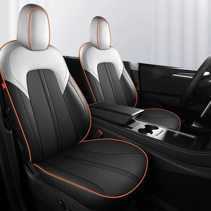 Ultra-Fine Fiber Leather Seat Covers for Tesla Model Y | Full-Coverage Protection, Perforated & Airbag Compatible