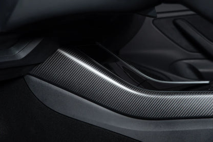 Carbon Fiber Center Console Side Panel Covers for Tesla Model 3 & Model Y – Gloss, Matte & Forged Finish