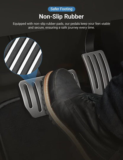 Stainless Steel Gas & Brake Pedal Covers for Tesla Model S/X (2017–2021) | Anti-Slip Performance Pedal Upgrade