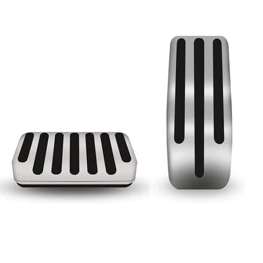 Stainless Steel Gas & Brake Pedal Covers for Tesla Model S/X (2017–2021) | Anti-Slip Performance Pedal Upgrade