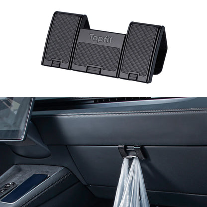 Folding Glove Box Hook for Tesla Model 3 Highland & Model Y Juniper | 6kg Load Capacity | ABS Interior Organizer