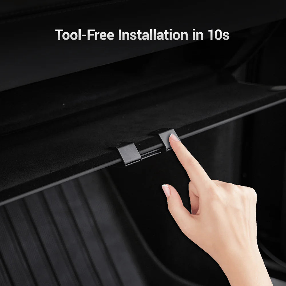 Folding Glove Box Hook for Tesla Model 3 Highland & Model Y Juniper | 6kg Load Capacity | ABS Interior Organizer