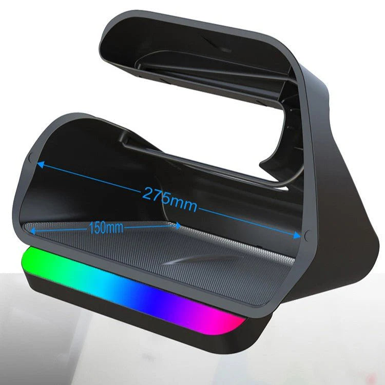 Under-Screen Storage Box With Ambient Lighting for Tesla Model 3 Highland & New Model Y | Center Console Organizer