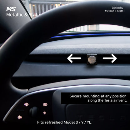 Tesla Model 3 & Model Y Metal Vent Hook with Phone Mount Options - English detail 5