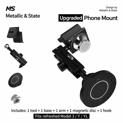 Tesla Model 3 & Model Y Adjustable Metal Phone & Camera Vent Mount - English detail 5