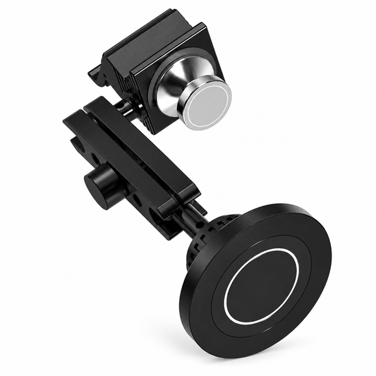 Tesla Model 3 & Model Y Adjustable Metal Phone & Camera Vent Mount on white background