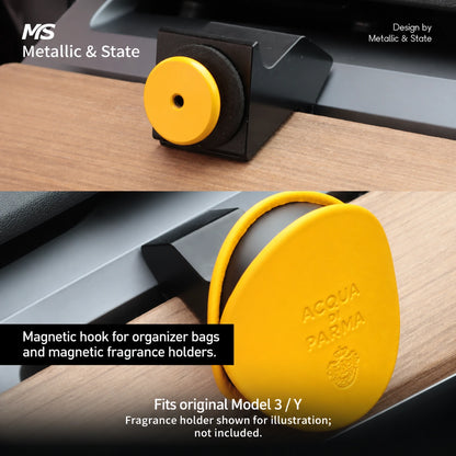Tesla Model 3 Legacy & Model Y Metal Vent Hooks and Mount Kits - English detail 3