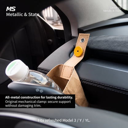 Tesla Model 3 & Model Y Magnetic Vent Hook with Organizer Options - English detail 5