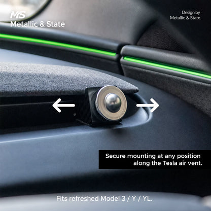 Tesla Model 3 & Model Y Saturn J1407b & UFO Metal Vent Hooks - English detail 2