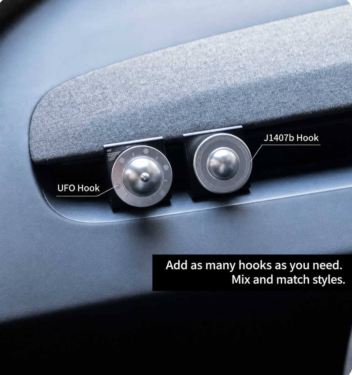 Tesla Model 3 & Model Y Saturn J1407b & UFO Metal Vent Hooks - English detail 5