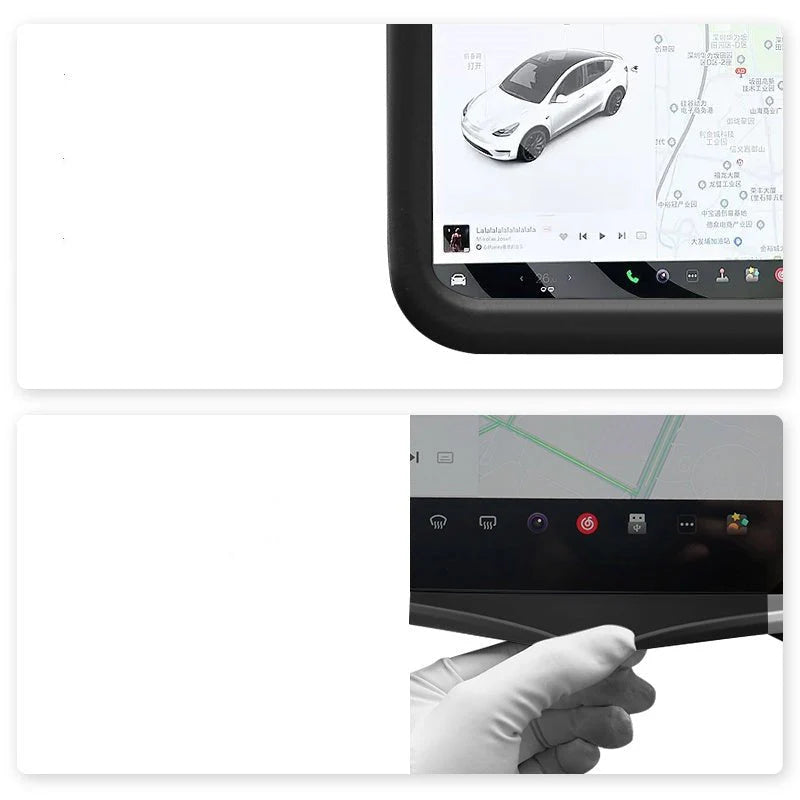 Navigation Plaid Screen Protector for Tesla Model 3 & Model Y – HD Clear Anti-Glare Display Protection, Scratch & Fingerprint Resistant