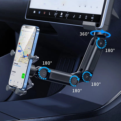 Transformable Gravity Phone Holder for Tesla Model 3, Model Y, Model S & Model X | One-Handed Auto-Lock Car Mount