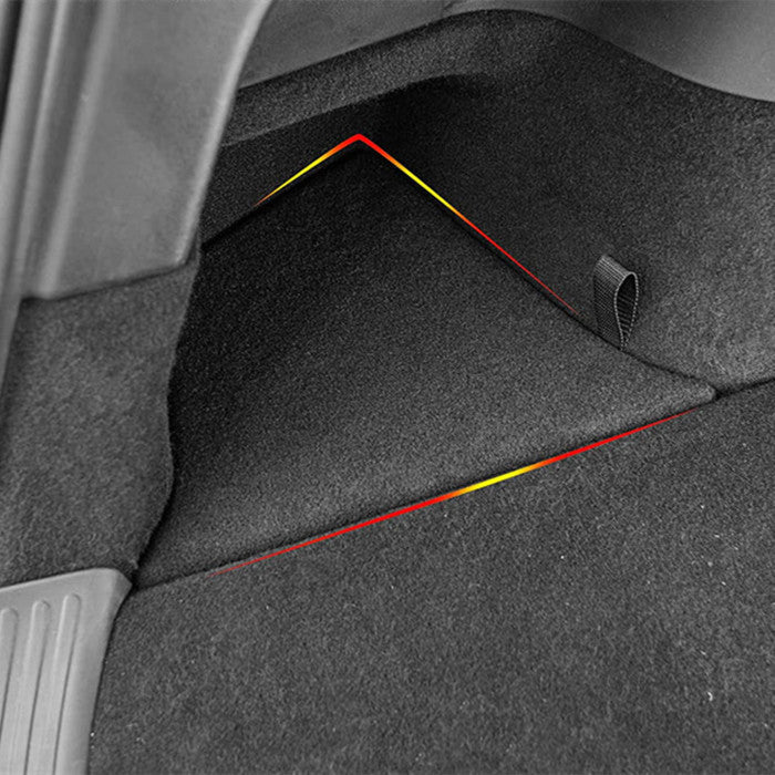 Left Side Trunk Organizer for Tesla Model 3 (2017–2023) – OEM-Fit TPE Storage Box with Flocked Cover