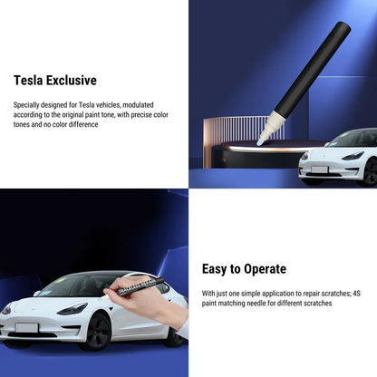 Tesla car touch up paint pen Scratch & Paint Repair Kit for Model 3, Model Y, Model S, Model X – Fast-Dry Touch-Up Pen with Scratch Removal Tools