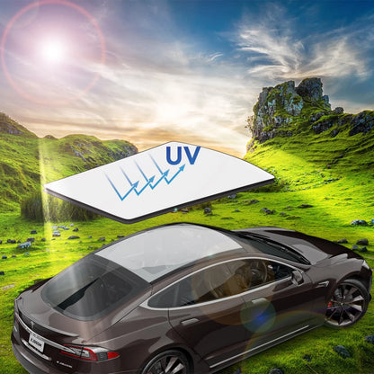 Panoramic Sunroof Sunshade for Tesla Model S – UV Protection, Heat Insulation & Easy Installation